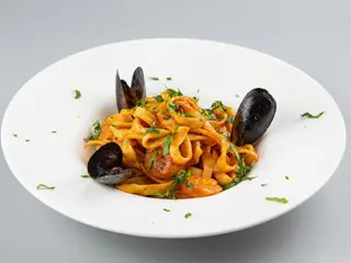 Tagliatele con Gamberi 