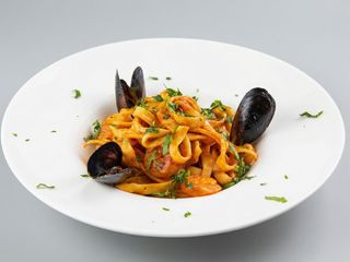 Tagliatele con Gamberi 