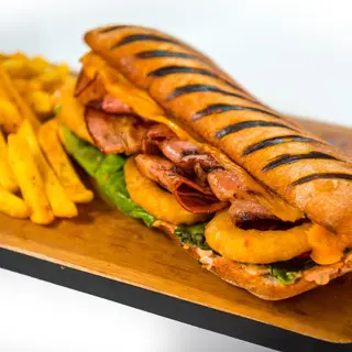 Double Bacon BBQ Sandwich