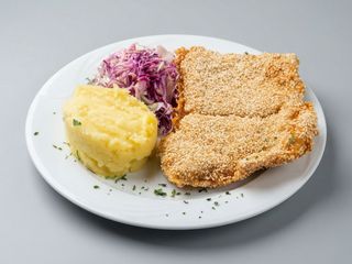 Meniu sniţel de pui cu susan