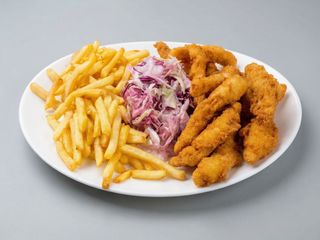 Pui Shanghai cartofi prăjiți și varza