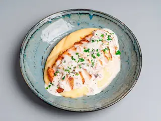 Creamy mushroom chicken poultry