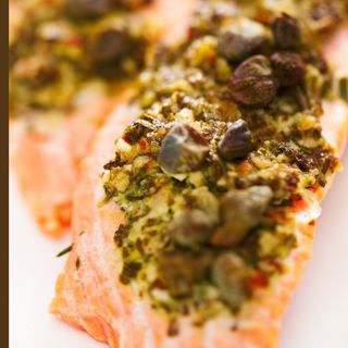Salmone con pesto