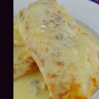 Pollo con gorgonzola e tartufo