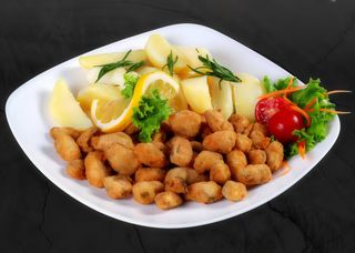 Midii pane / Breaded mussels