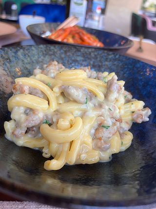 Casarecce patate e salsiccia