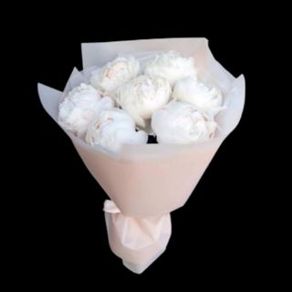 Buchet Bujori Premium Albi