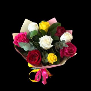 Buchet Trandafiri Multicolori