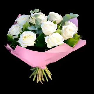 Buchet Trandafiri Albi