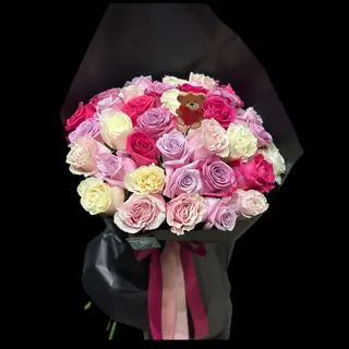 35 Mixed Big Roses