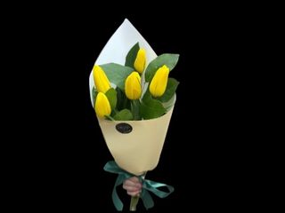 Buchet 5 Lalele Galbene