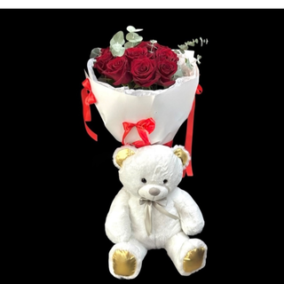 Roses & Teddy Gold