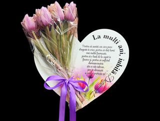 Lalele VIP MOV + inima personalizata