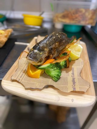 FIle de pastrav la gratar