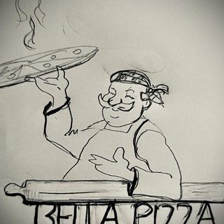 Pizza Mortadela con Buratina Ø32cm