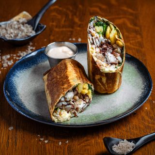 Wrap cu caracatiță și creveți