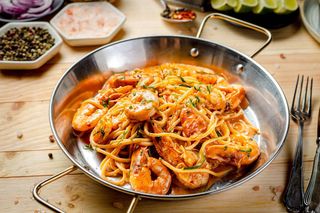 Spaghetti cu creveți