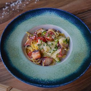 Paste carbonara cu caracatita