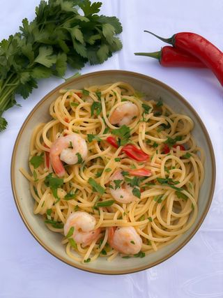 Spaghetti Con gamberi