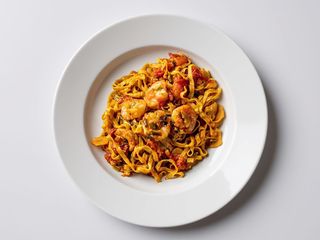 Tagliatelle cu creveţi