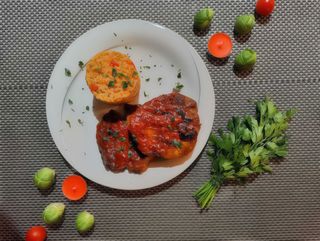 Ceafa la gratar cu mujdei