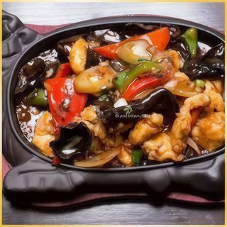 Carne de pui pe plita