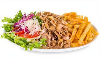Kebab la platou