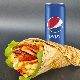 Shaorma mare de pui + Pepsi 0,33