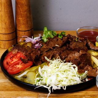 Shaorma la farfurie vită