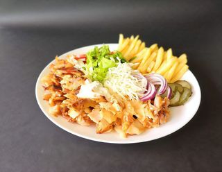 Shaorma de pui la farfurie + băutură gratis