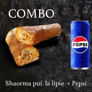 SHAORMA DE PUI LA LIPIE + PEPSI