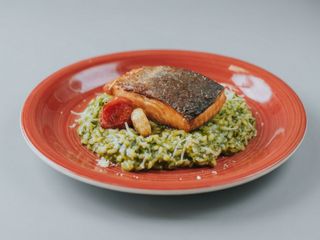 Risotto cu spanac si somon file - 420g