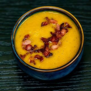 Zuppa Crema Di Verdure E Prosciutto