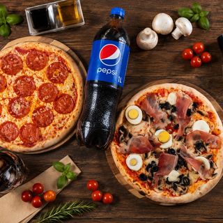 2 Pizza + 1 Pepsi