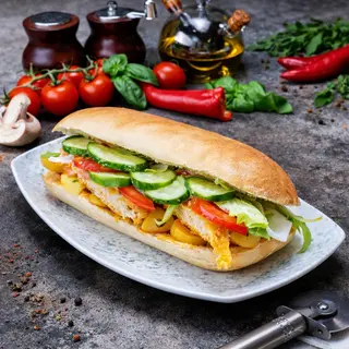 Panini cu snitel de pui