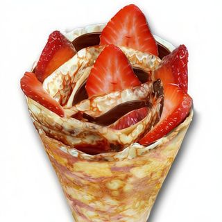 Clatita xxl nutella și căpșuni 