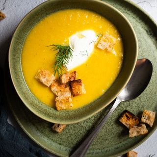 Supă cremă de broccoli si dovlecei 