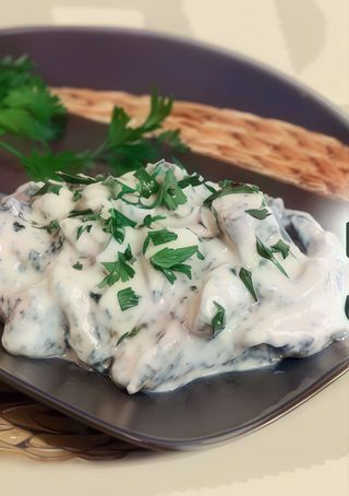 Piept de pui cu sos gorgonzola