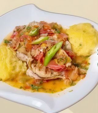 Saramura de pui cu mamaliguta