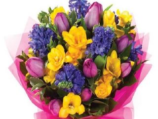 Buchet Zambile, frezii si lalele