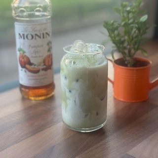 Ice Pumpkin Matcha Latte