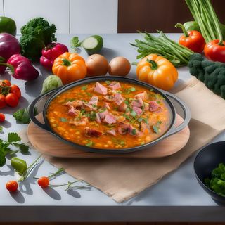 Oala cu Ciorbă de fasole cu afumătură 6-8 portii