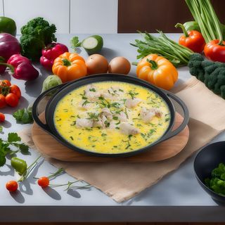 Oala cu Ciorbă de pui a la grec 6-8 portii