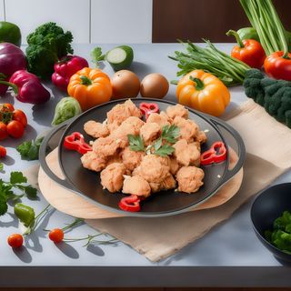 Ciuperci pane și sos de usturoi - 4 portii