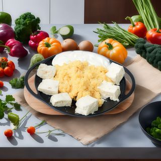 Mămăligă cu brânză și smântână - 4 portii