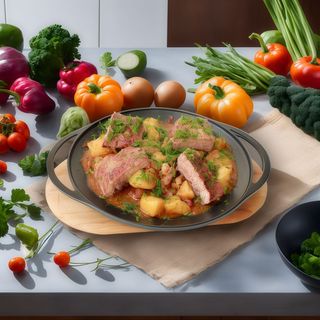 Mâncare de cartofi cu afumătură - 4 portii