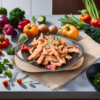 Gujoane de pui cu sos de usturoi - 4 portii