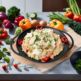 Pilaf cu piept de pui - 4 portii