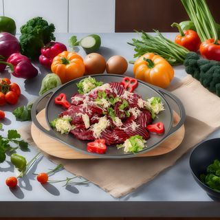 Salată de sfeclă roșie și hrean - 4 portii