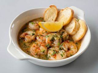 Creveti in sos de vin